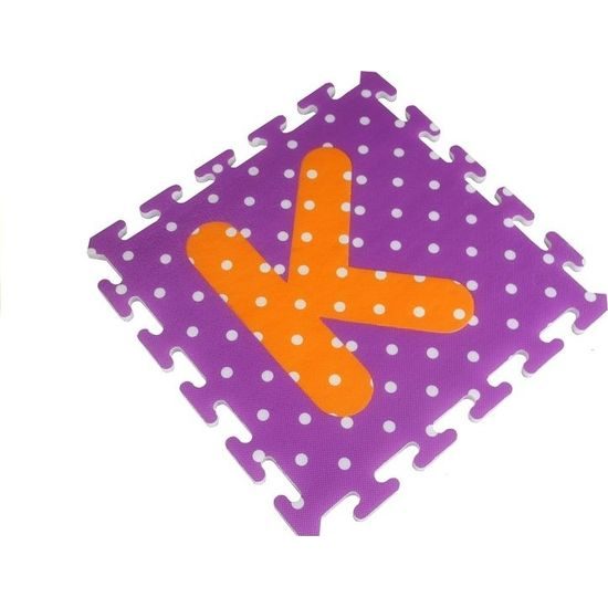 Pěnové puzzle s barevnými čísly a abecedou