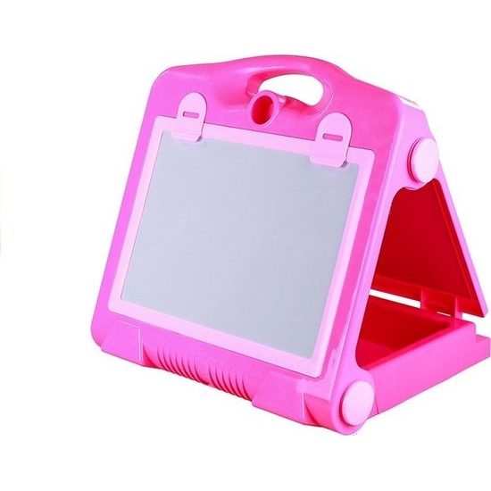 Oboustranná tabule 2v1+fixy - růžová