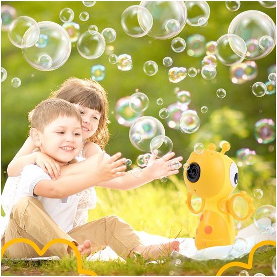 Bublifuk na baterie Žlutá žirafa