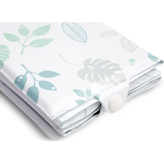 Cestovní přebalovací podložka listy modrá