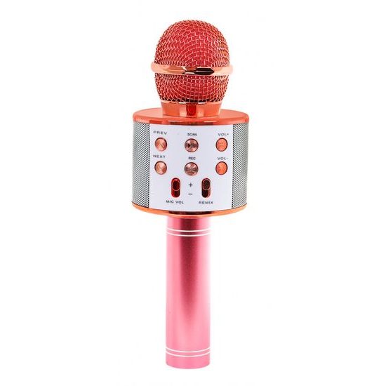 Karaoke mikrofon pro děti s nahráváním – Růžová