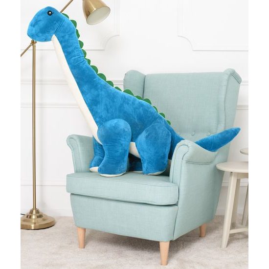 Plyšový dinosaurus Tobi 150 cm modrý