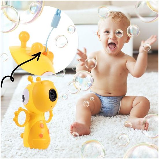 Bublifuk na baterie Žlutá žirafa