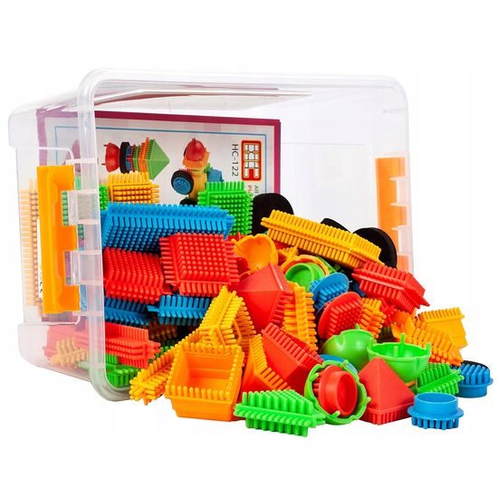 LEHKÉ POŠKOZENÍ barevná konstrukční stavebnice Hedgehog Blocks 200 ks