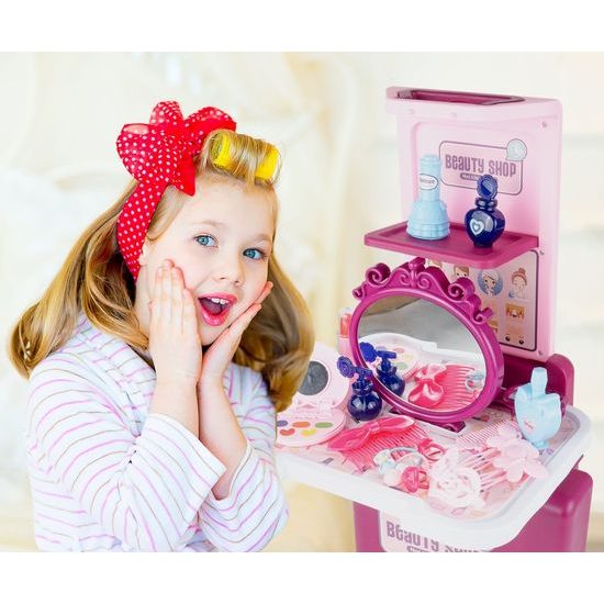 Dětský salón krásy v kufříčku Beauty Shop