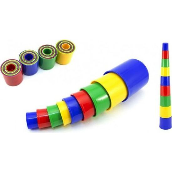 Pyramida skládanka kulatá 9ks