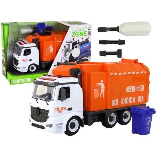 Šroubovací popelářské auto s kontejnerem DIY Truck