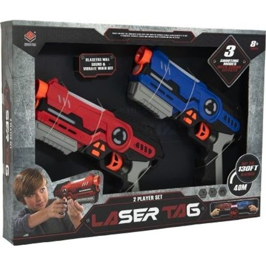 Pistole 2ks laser game - na baterie