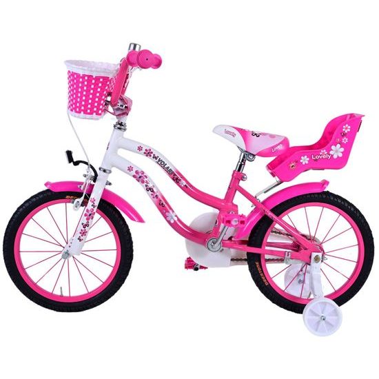 Dětské kolo Volare Lovely růžovo-bílé 16"