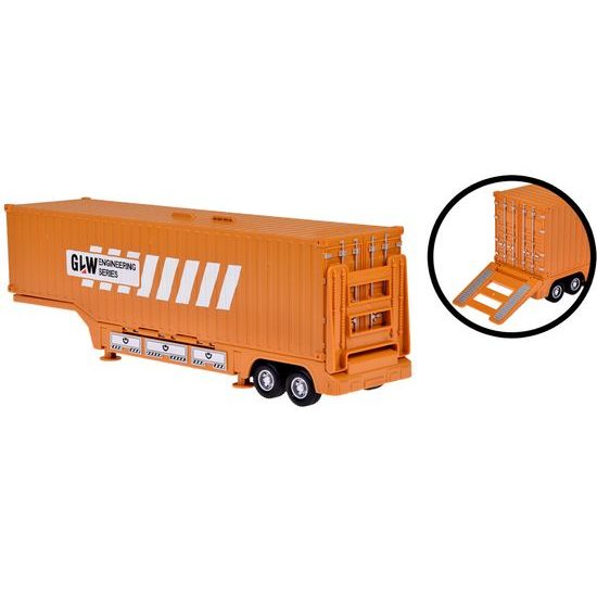 Rozkládací nákladní auto s jeřábem, autíčky a příslušenstvím