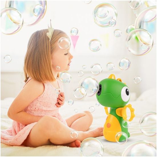 Bublifuk na baterie Zelený dinosaurus