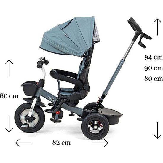 Dětská tříkolka Milly Mally Movi grey