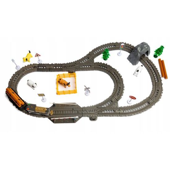 Doris vláčkodráha na baterie s příslušenstvím 66 dílků Electric Train
