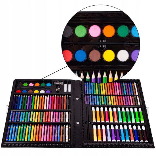 Velká sada na kreslení a malování Mega Art Set 168 součástí