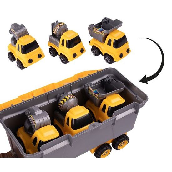 Šroubovací autíčko s kufříkem a 3 autíčky Engineering Control