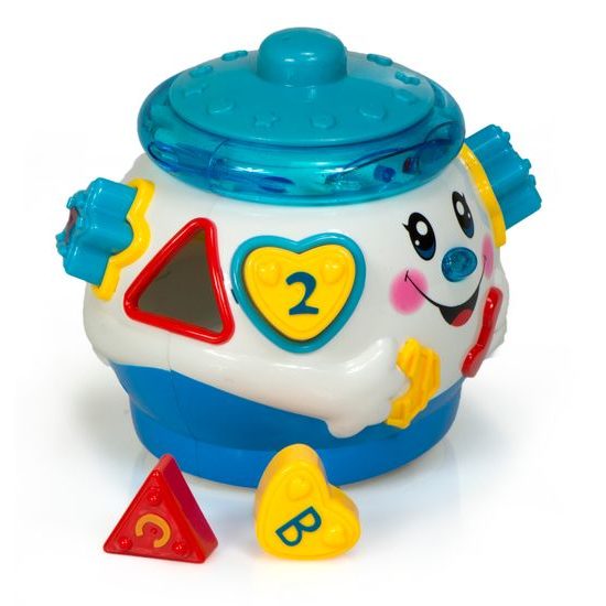 Multifunkční interaktivní kotlík s vkládačkou Funny Pot bílý