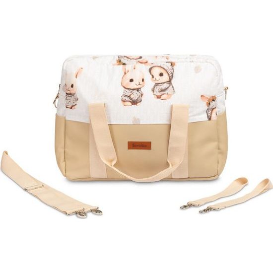 Taška na kočárek Králiček, meruňková