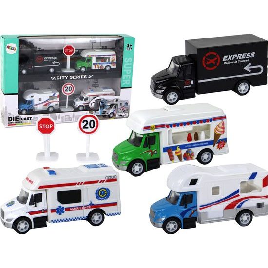 Sada 4 autíček na setrvačník