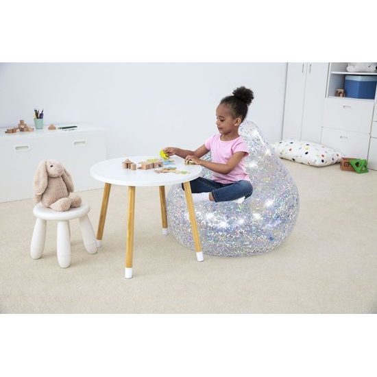 Nafukovací třpytivé křeslo 72 x 72 x 64 cm Bestway 75105