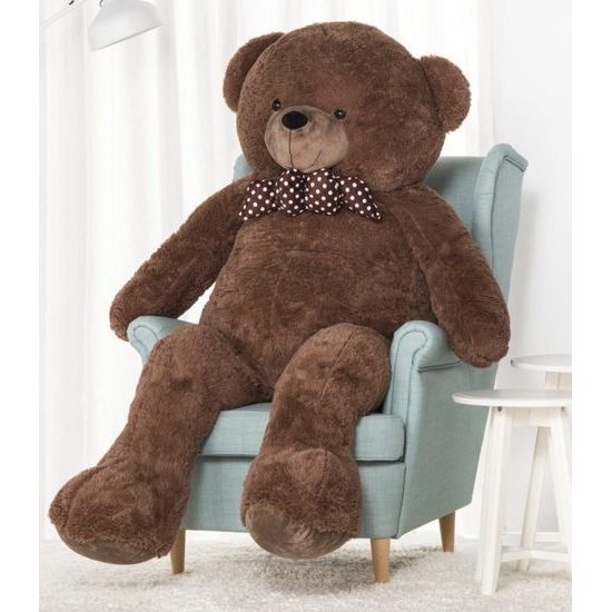 Plyšový medvěd Hugo 160 cm hnědý