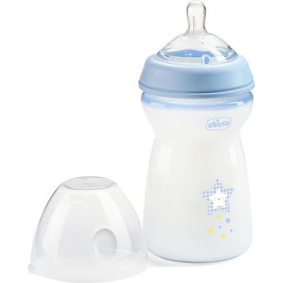 CHICCO Láhev kojenecká Natural Feeling 300ml, 6m+ Boy