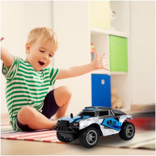 Terénní auto na dálkové ovládání Mountain Champion 1:18 modro-zelené