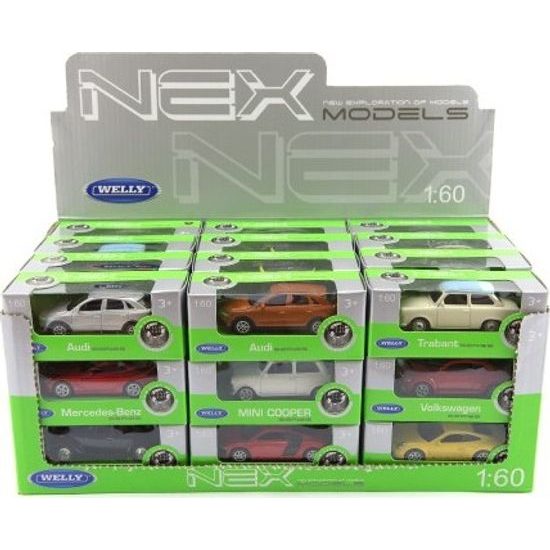 Mini Auto Welly - mix druhů