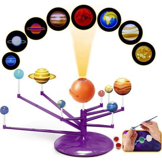 Vzdělávací sada 2v1 sluneční soustava s projektorem