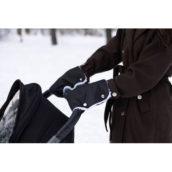 Sensillo Rukávník na kočárek grafitový