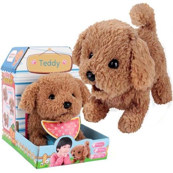 Plyšový pejsek na baterie Pudl