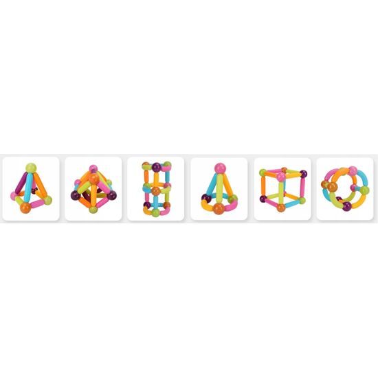Doris magnetická stavebnice Magnet Sticks 58 dílků