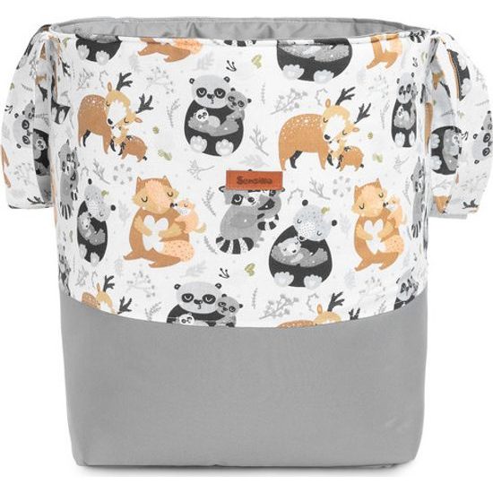 Bavlněný koš na hračky medium mývali