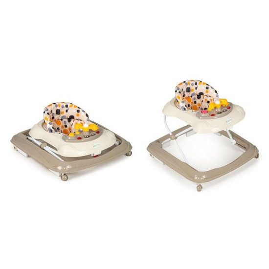 Ecotoys dětské vzdělávací chodítko hnědé