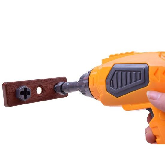 Majlo Toys dětská dílna na vozíku s vrtačkou na baterie Tool Carry