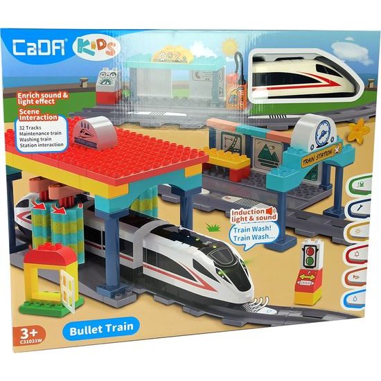 Stavebnice vlakového nádraží 108 prvků