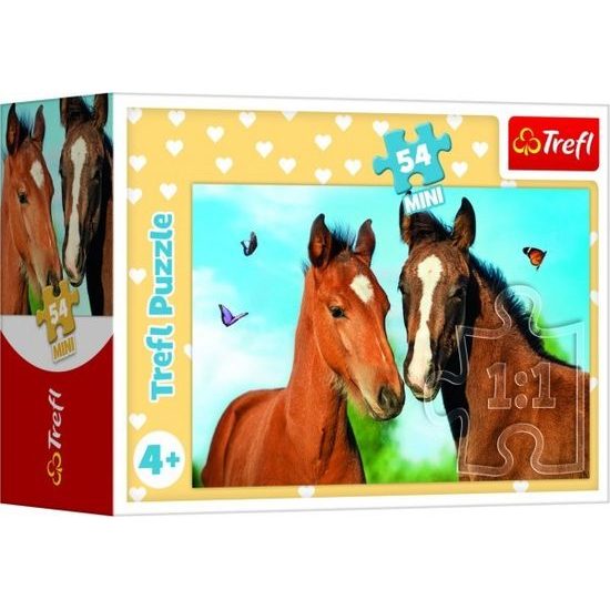 Minipuzzle 54 dílků Zvířátka - mláďata - mix 4 druhy