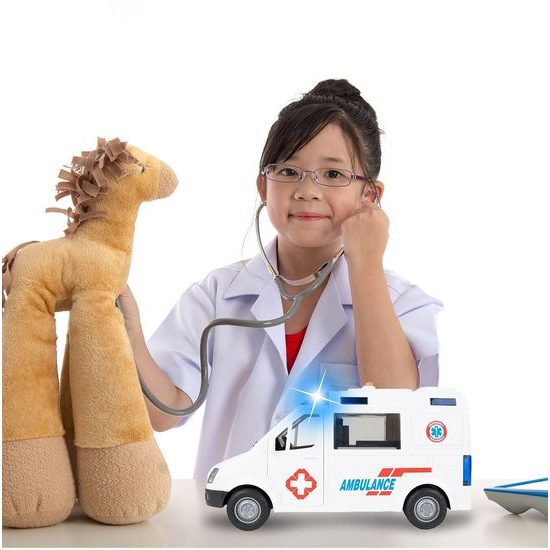 Sanitka se světly a zvuky City Ambulance 1:16