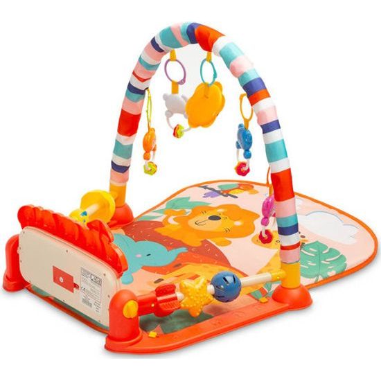 Vdělávací podložka se zvuky - Zoo oranžová