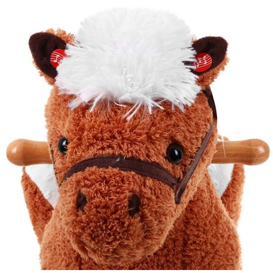 Plyšový houpací kůň s křesílkem