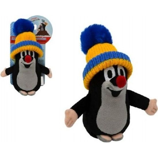 Krtek s kulichem modro-žlutým