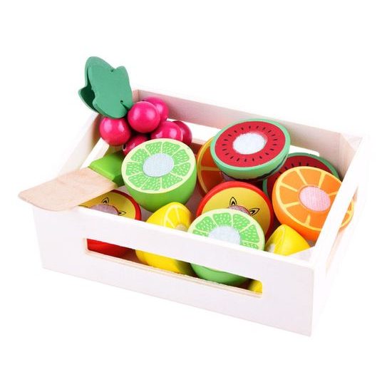 Majlo Toys dřevěné ovoce v bedýnce Fruit Box
