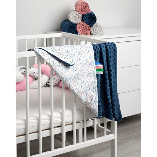 Lehká deka minky modrá