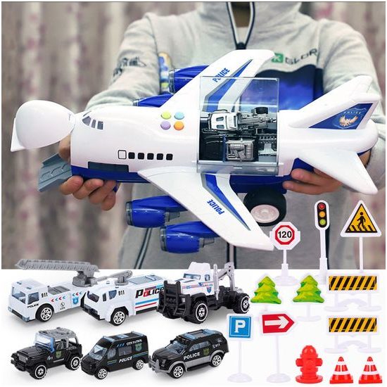 Interaktivní letadlo s autíčky, světly a zvuky A380