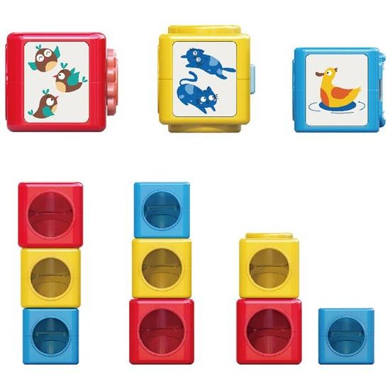 Huile Toys edukační pyramida s otvory Stack Tower