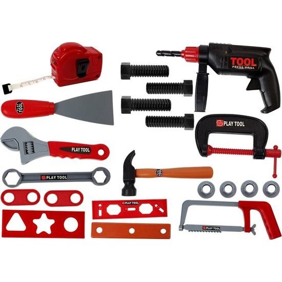 Dětská sada nářadí pro kutily v černém kufříku