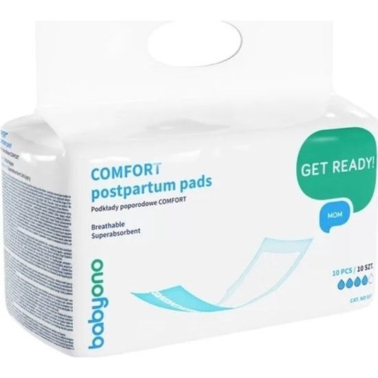 BabyOno Anatomické poporodní vložky NIGHT&DAY - 10 ks