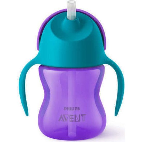 Philips AVENT Hrneček s ohebným brčkem 200 ml dívka