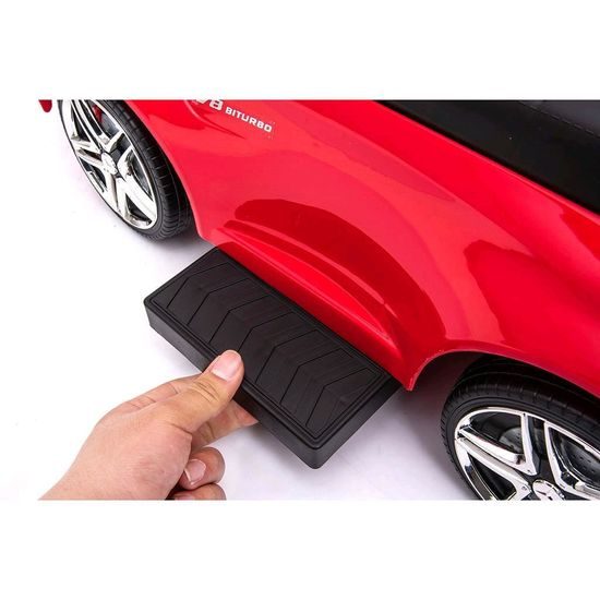 Baby Mix odrážedlo Mercedes AMG C63 s vodící tyčí 3v1 červené