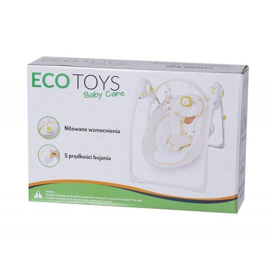 Ecotoys lehátko a houpačka Jungle - růžová