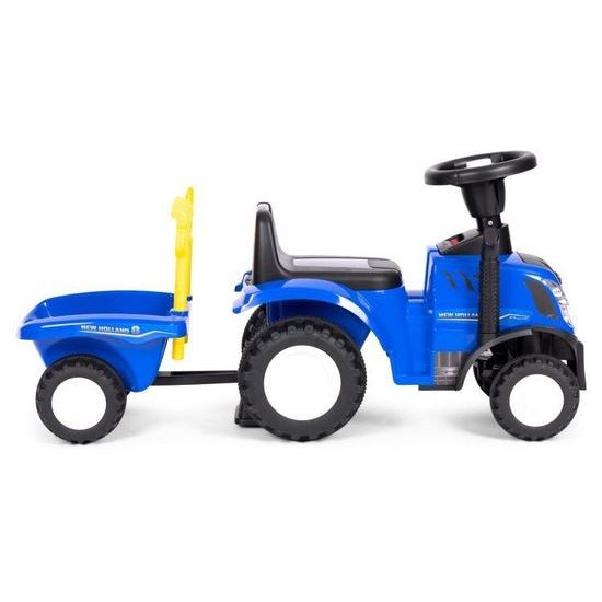 New Holland dětské odrážedlo traktor s přívěsem - modré